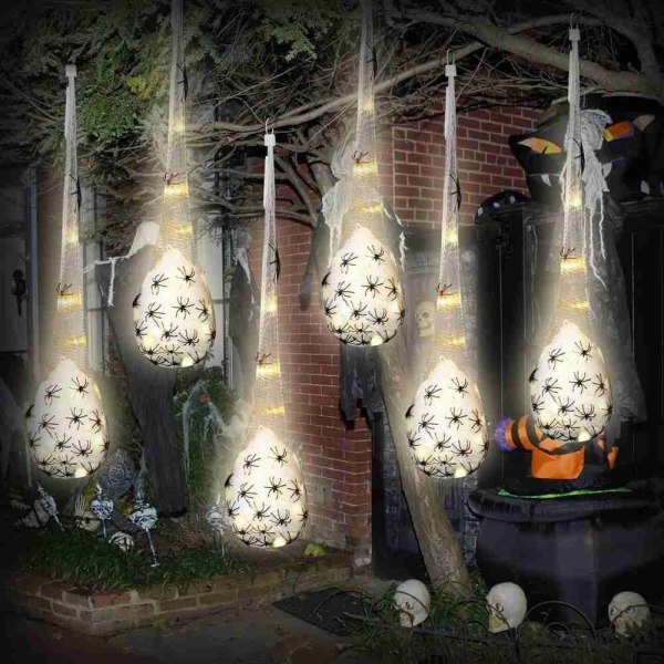 Halloween LED Web Egg Hänglampa MULTICOLOR multicolor