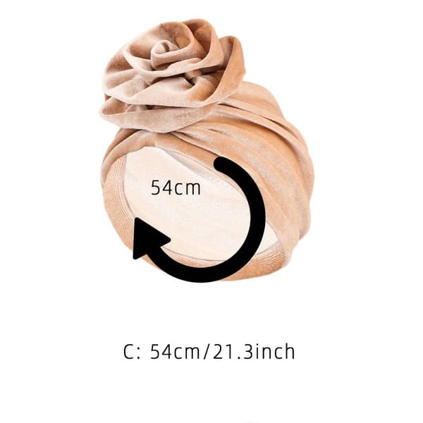 Flower Pannebånd Hat Hode Wrap KHAKI khaki
