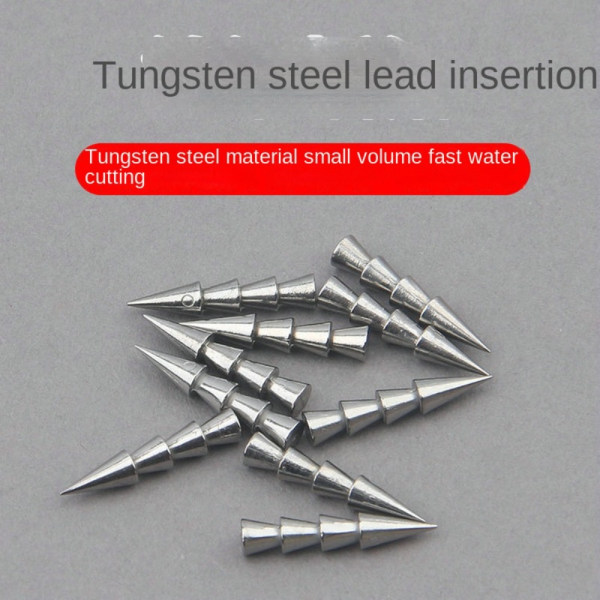 10/20 kpl Kalastus Tungsten fall Insert Kalastuspainot 0.9g-20pcs