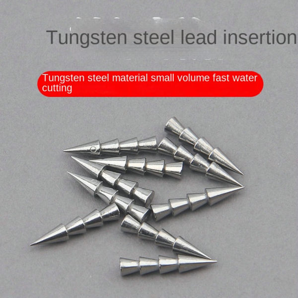 10/20stk Fiske Tungsten fall Innsats Fiskevekter 0.6g-20pcs
