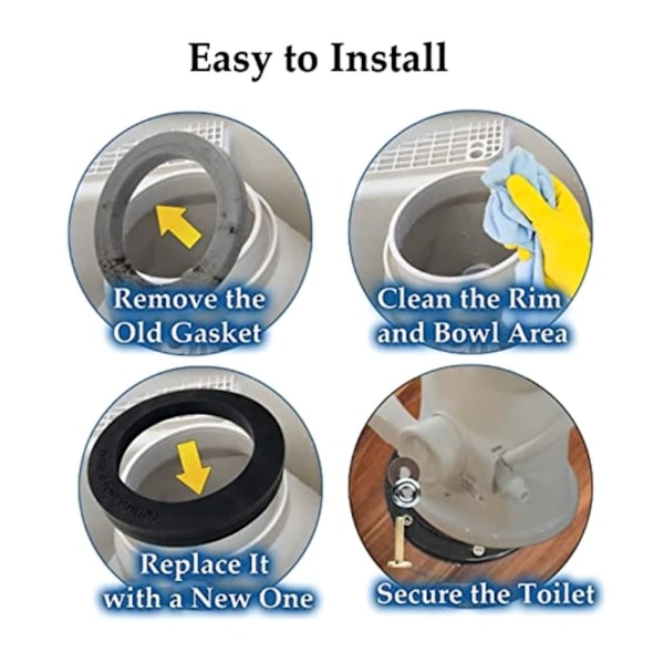 RV Toiletforseglingssæt Closestool Tætningsskål Toilet Cassette Lip