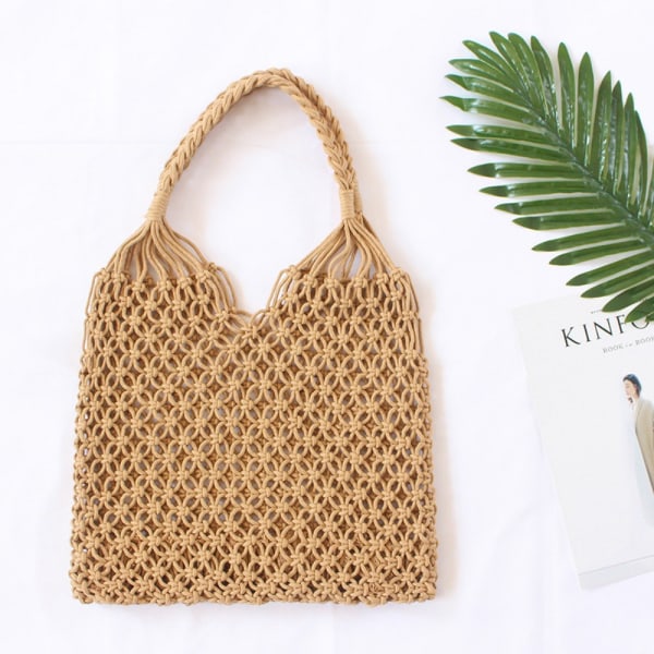 Beach Bag Hollow Out Taske HVID White