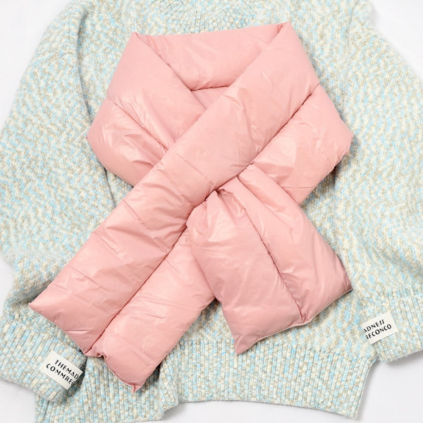 Solid vintersjal för damer varm bomullssjal ROSA Pink