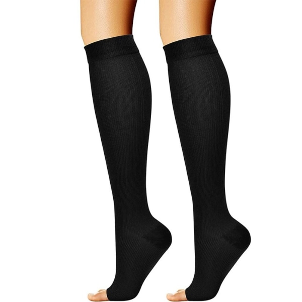 Kompressiosukat Urheilukompressiosukat MUSTA L/XL Black L/XL