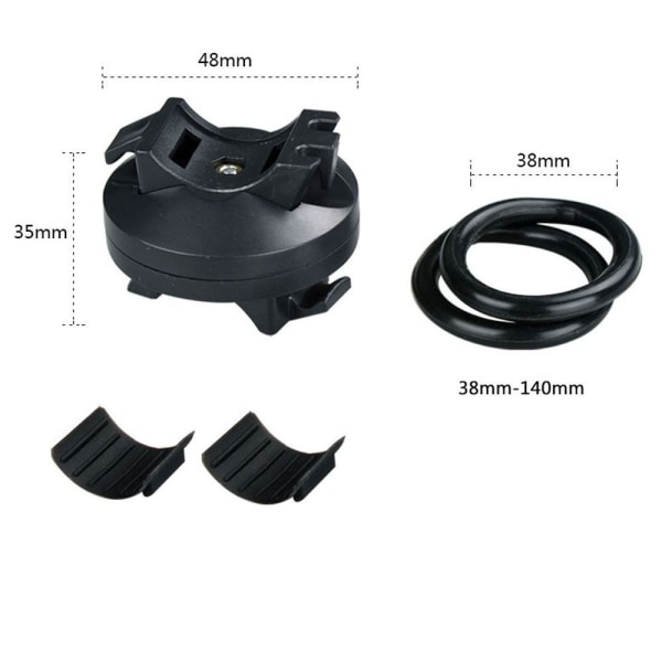 2 STK For Sykkel Lommelykt Holder Fast 2PCS