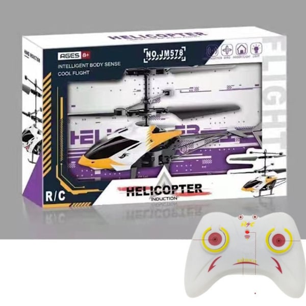 RC Helikopters Fjernbetjeningsfly GUL FJERNBETJENING yellow remote control-remote control