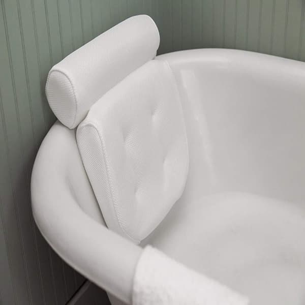 Badepute Pute Badekar Avslappende badekarpute white