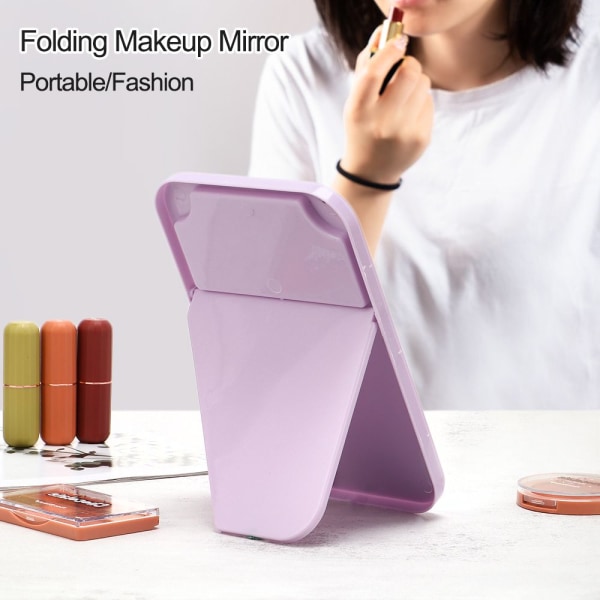 Vikande makeupspegel Fyrkantiga speglar LILLA purple