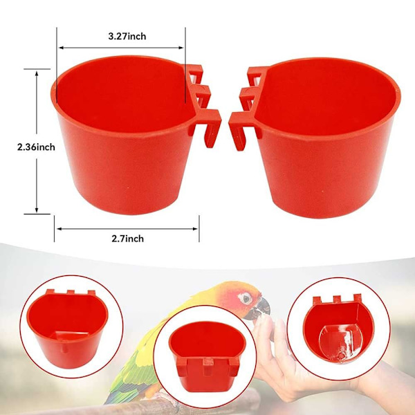 Matarkoppar Fågelmatare 2ST 2ST 2Pcs