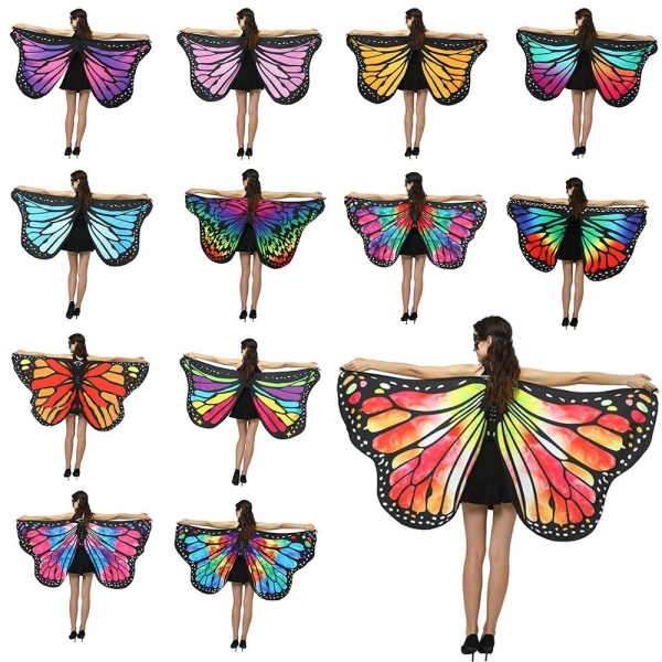 Butterfly Wings Sjal Sommerfugletørklæde D D D