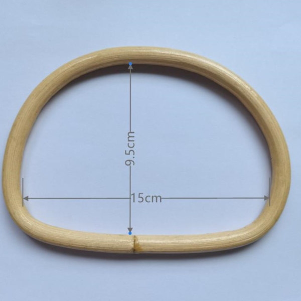 2 stk Bambushåndtak DIY Håndtak Trehåndtak