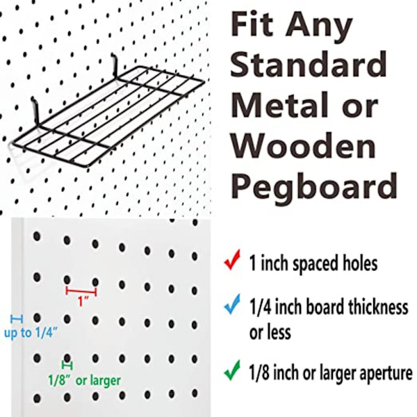 1/5 st Pegboard Krokar Iron Grid 1PC 1pc