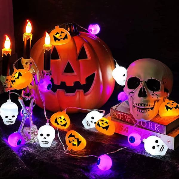 Halloween LED String Light Græskar Lampe 1 1 1