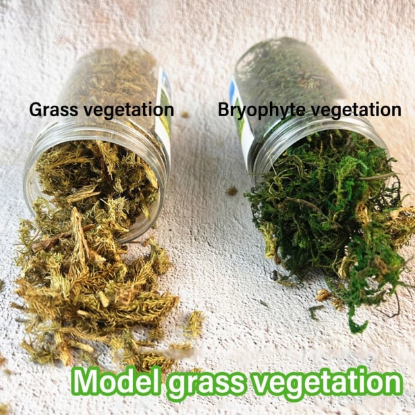 1 æske simulerede buskmos miniature statiske planter GRØN green