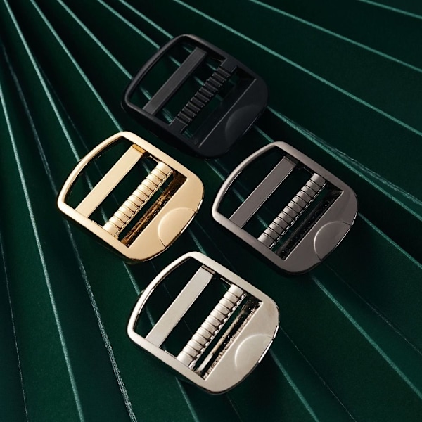 5st Metall Stege Lås Slider Justera Spännen GULD 25MM Gold 25mm