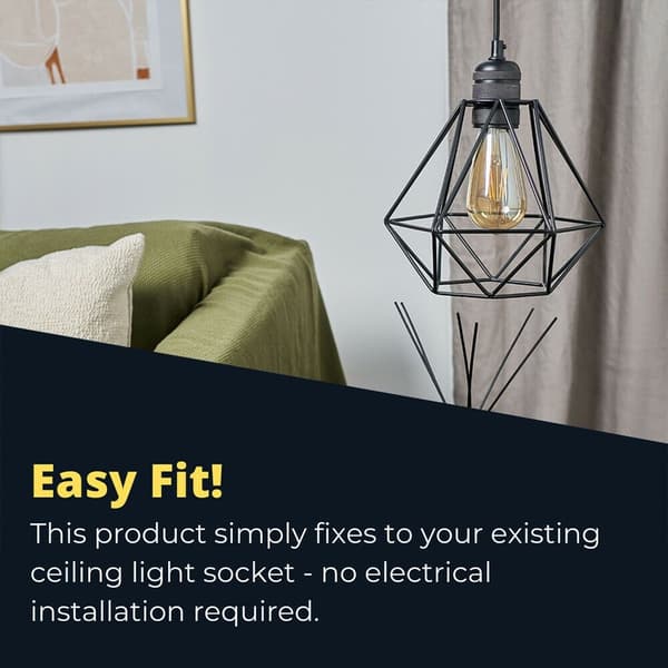 Lampunvarjostin Led Light MUSTA black