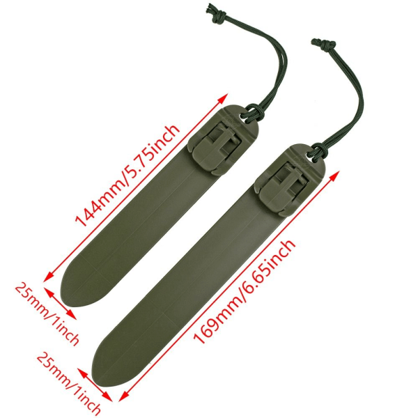 Tactical Molle Stick PALS -nauha KHAKI 144MM Khaki 144mm