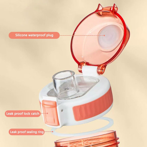 Vandflaske Student Vandkop ORANGE 850ML 850ML Orange 850ml-850ml