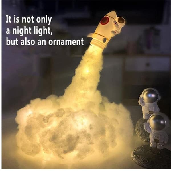 Rocket Lamp Astronaut Lamp USB LATAUS USB LATAUS USB Charging