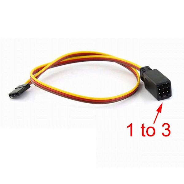 Servo Extender Wire Forlengelseskabel 1 TIL 3 1 TIL 3 1 to 3
