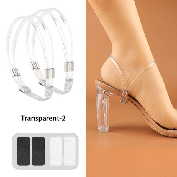 2 Par Dame Snørebånd Bundle Snørebånd TRANSPARENT-2 Transparent-2