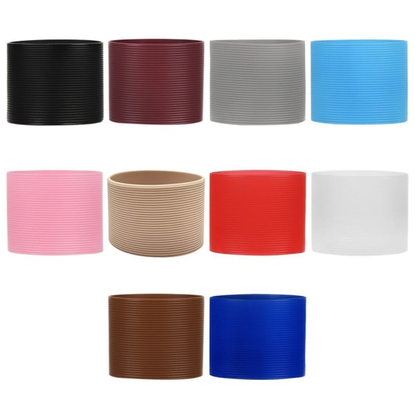 Flaske Sleeves Silikone Cup Sleeve BRUN brown