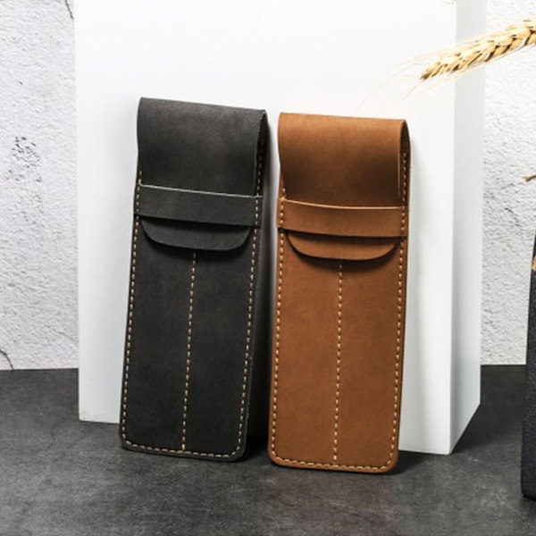 2st Pennpåse Pappersväska BRUN 2ST 2ST brown 2pcs-2pcs