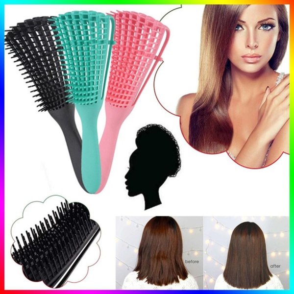 Detangling Brush Hair Scalp Massager ORANGE orange