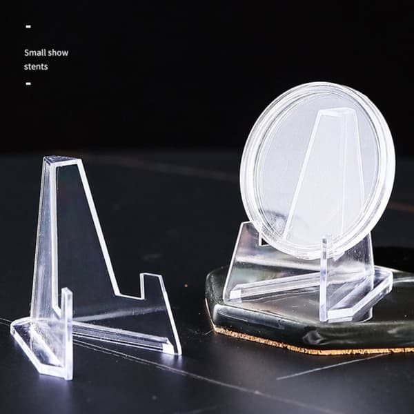 24 Pack Mini Card Display Jalusta maalausteline Telineet Kolikkoteline 24pcs