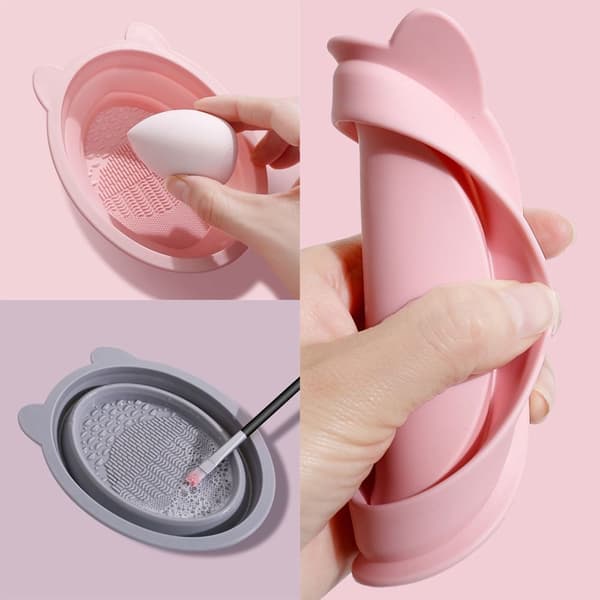 2st Makeup Brush Cleaner Tvättskål GRÅ GRÅ grey