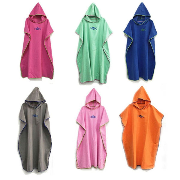 Hættekapper Håndklæde Poncho SORT black