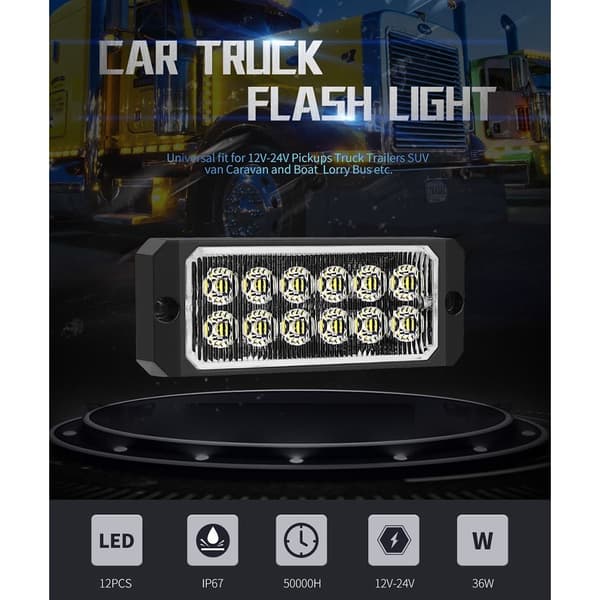 Lastebilvarsellys LED-tilhengermarkør 4 4 4
