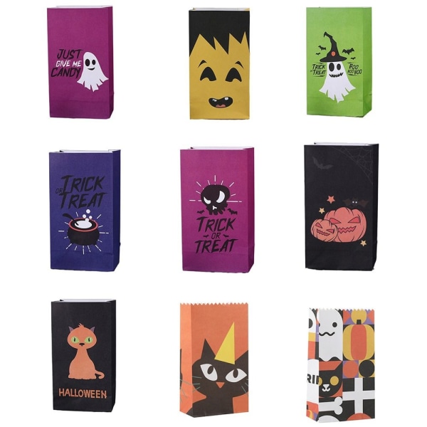 12 kpl Halloween Candy Bag Halloween Paperikassit 07 07 07