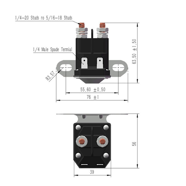 Starter solenoid elektromagnetisk bryter magnetisk bryter