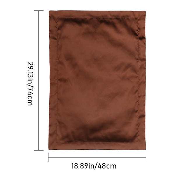 Modernt kuddfodral i siden Anti-rynk dark coffee