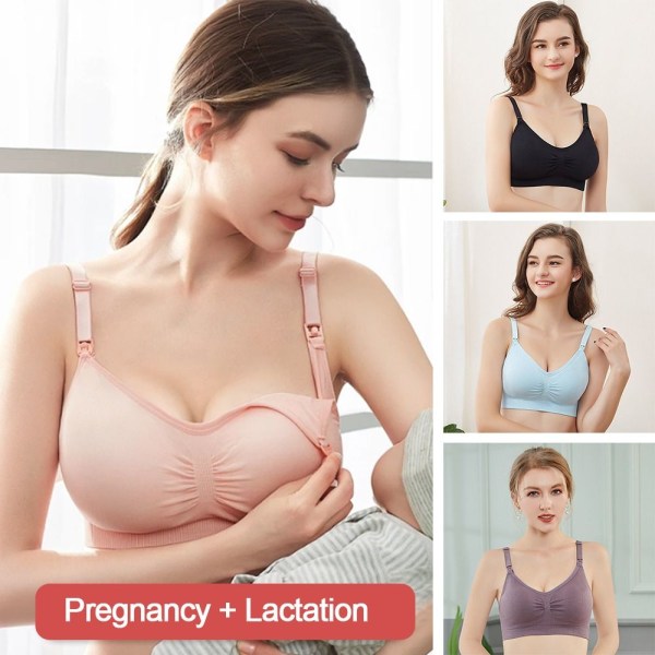 Gravid BH Ammeundertøj PINK L Pink L