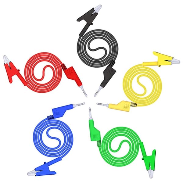 5 STK testsonde multimeter testledninger Kabel strømtestlinje