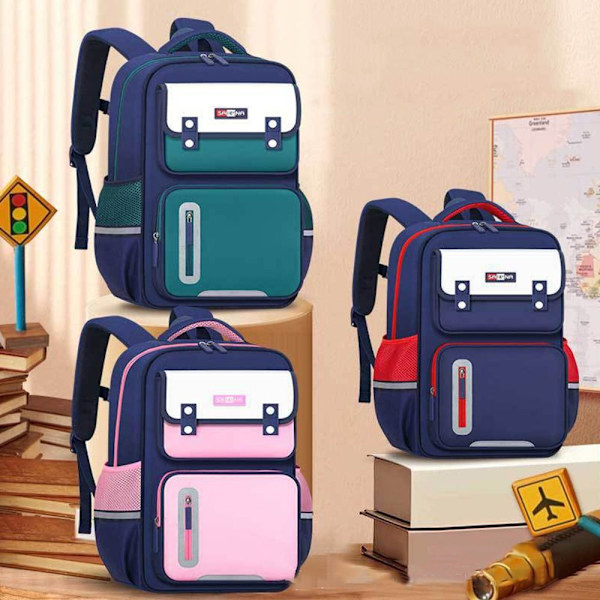 Skolesekk Primary School Bags Barn Ryggsekk blue Large