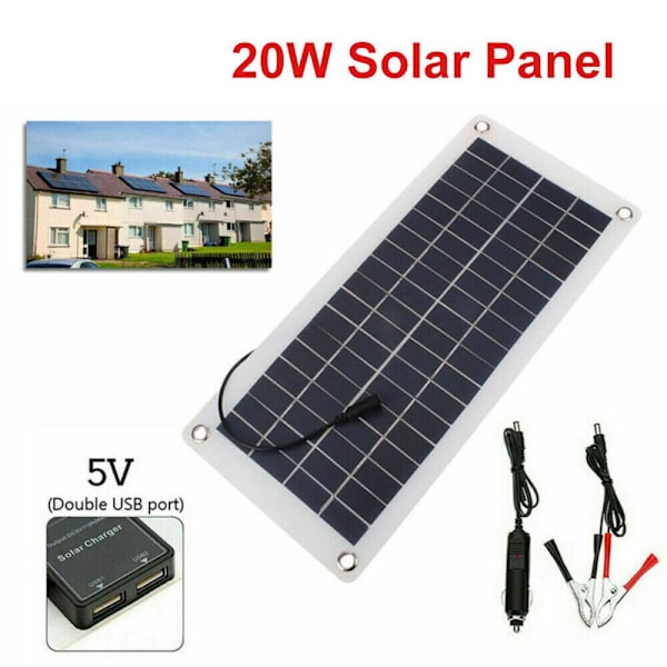 Solcellepanel Power Bank Batteri 10W 10W 10W