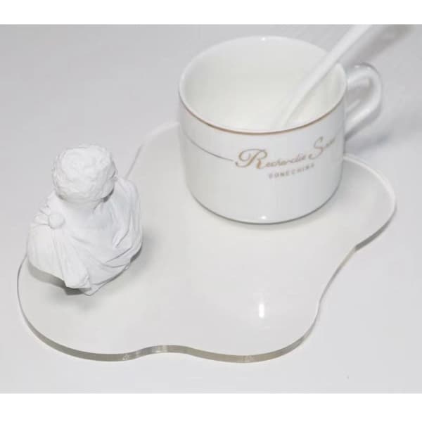 2st Irregular Coasters Cup Mats CLEAR Clear