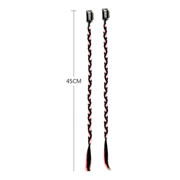 Hängande öronfärgningsperuk Fake Hair Braid K K K