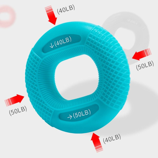 Silikone Håndgreb Hand Expander LYSEBLÅ light blue