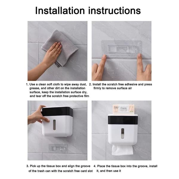 Toiletpapirholder Tissue Box HVID White
