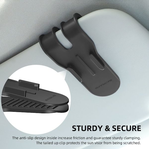 Bil Solskærm Kamera Mount Bracket Holder black