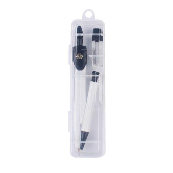 2kpl Tenttikompassi Math Compass VALKOINEN White