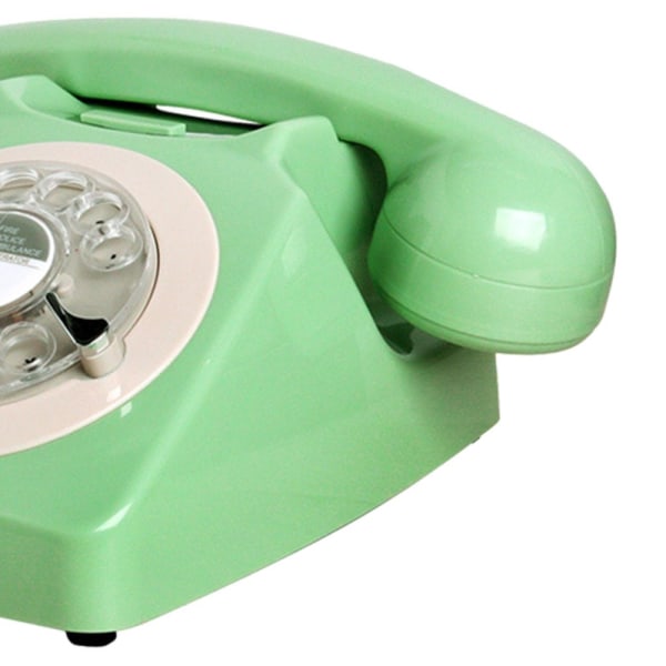 Vintage pyörivä puhelin, retrotyylinen lankapuhelin HARMAA Grey