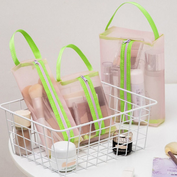 Opbevaringstaske Makeup-taske PINK 14X9X5CM pink 14x9x5cm