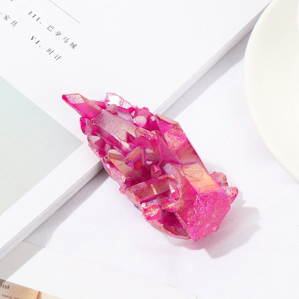 50-70 g kvartskrystalklynge Naturmineralprøve PINK pink