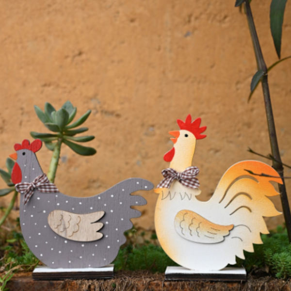 Hane Træ Craft Home Decor GRÅ Grey
