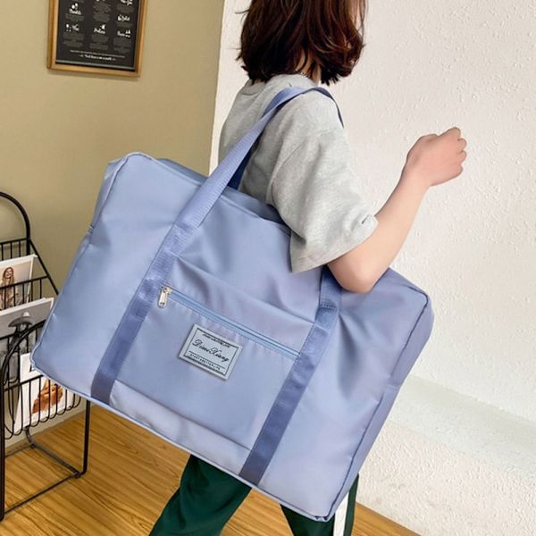 Tote Bag Travel Duffel Bags BLÅ L Blue L